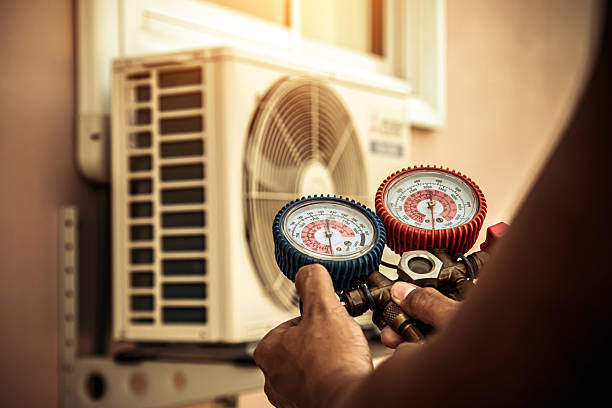 Professional Heat Pump Repair technician working in Pelham, GA